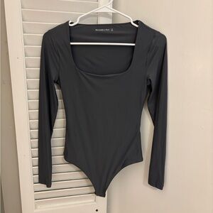NWOT Abercrombie soft matte Long Sleeve Bodysuit